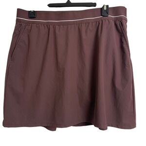 Soybu  Athletic Skort Mauve Plum Tennis Golf Skirt Pockets Size Large